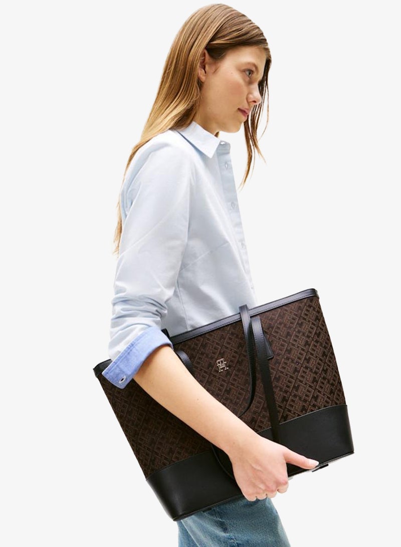 TOMMY HILFIGER Logo Jacquard Tote - Image 2