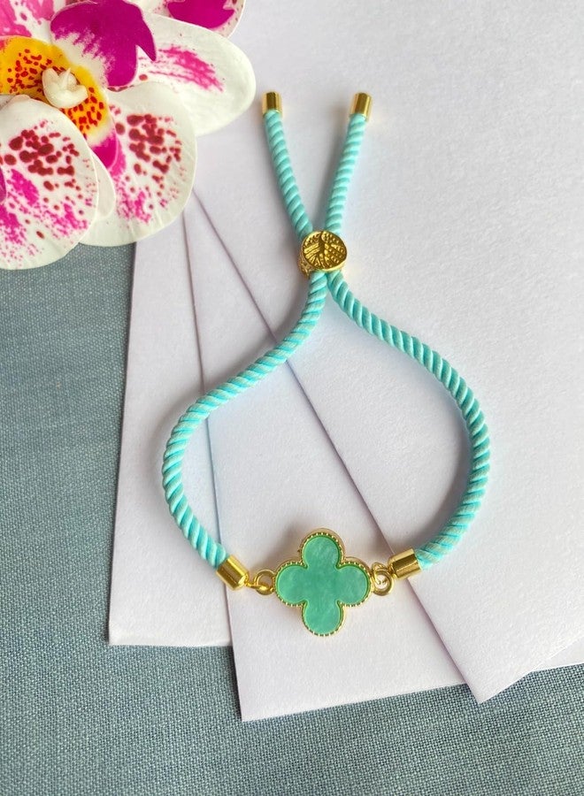 ARTIFICIAL TREE Syk Blue Beautiful Flower Bracelet For Women & Girls 2 Piece (AT GIRLS BRCT 063) - Image 3