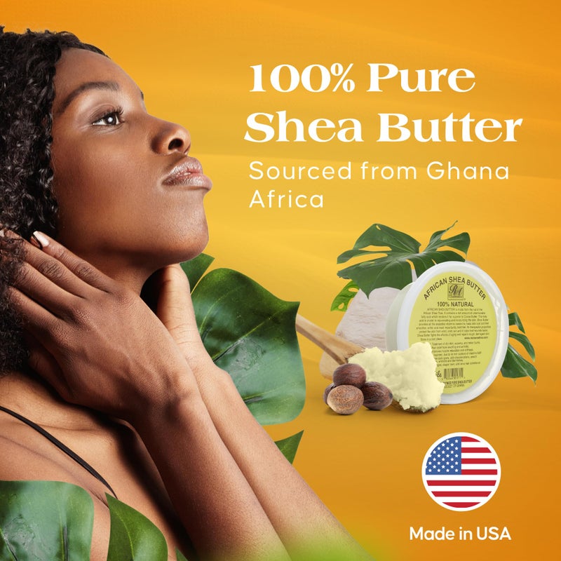 RA COSMETICS 100% Pure Shea Butter, Ivory - 8oz | 100% Pure and Natural Body Butter for Radiant Skin | Ultra-rich Moisturizer for Dry Skin, Stretch Marks, Wrinkles and Blemishes - Sourced from Ghana - Image 4