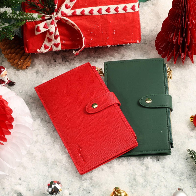 Travelambo Leather Wallets for Women Slim RFID Blocking Bifold Credit Card Holder Wallet - Image 2