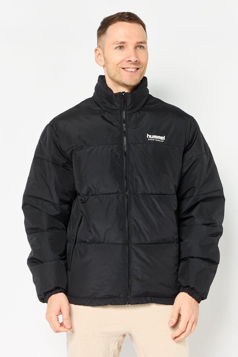 Hummel Men Sportswear Fit Long Sleeve Outdoor Jacket, Black - Image 1