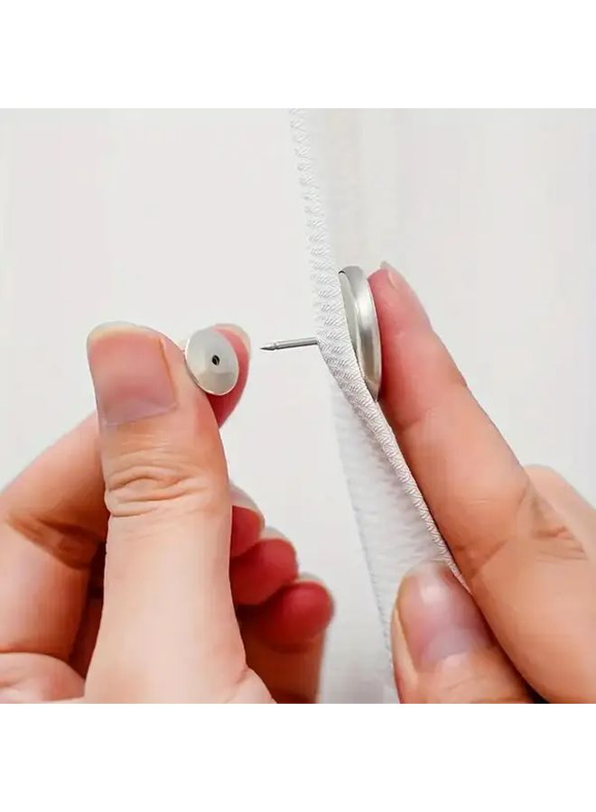 Blackout Curtain Magnets 8 Magnets And 8 Magnetic Pieces Secure Grip Leak Proof - Image 2