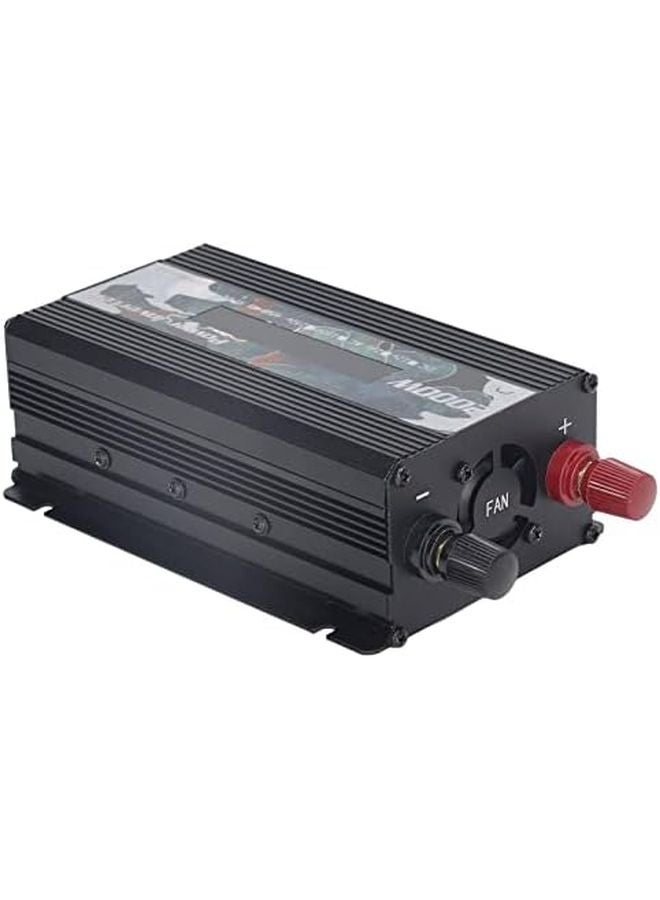 Pssopp 2000W Solar Car Inverter DC24V Black Aluminum Alloy Modified Sine Wave DC to AC 110V - Image 5