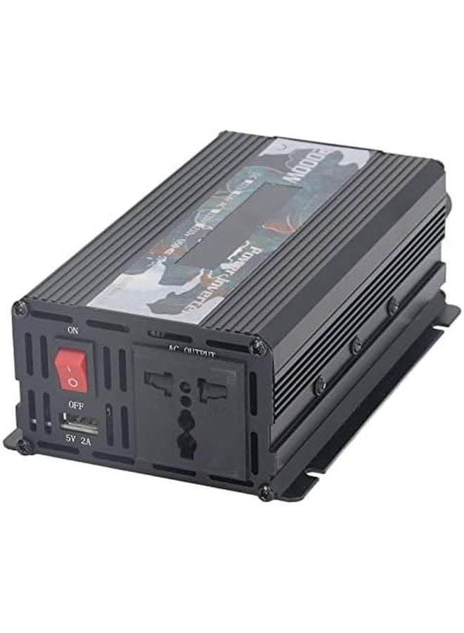 Pssopp 2000W Solar Car Inverter DC24V Black Aluminum Alloy Modified Sine Wave DC to AC 110V - Image 3