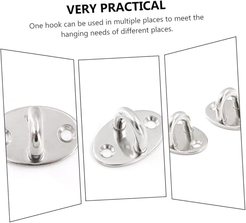 20 قطعة من خطافات السقف الفولاذية المقاومة للصدأ الثقيلة لتخزين المنزل والمطبخ والمكتب - Image 5