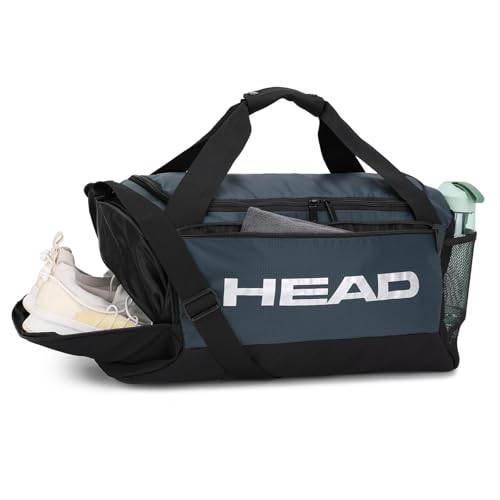 HEAD 45L Gym Duffel Bag with Shoe Compartment & Wet Pocket, Waterproof Large Capacity Sports Bag for Men, Durable Crossbody Weekender for Workout, Fitness, Swimming, Travel - Image 1