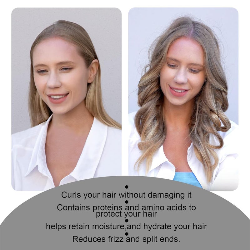 CORATED Heatless Curling Rod Headband, No Heat Silk Ribbon Rollers for Overnight Sleeping Curls, Styling Kit with Hair Clips and Scrunchie - Image 2