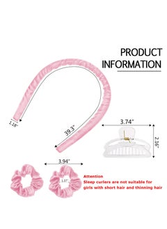 CORATED Heatless Curling Rod Headband, No Heat Silk Ribbon Rollers for Overnight Sleeping Curls, Styling Kit with Hair Clips and Scrunchie - pzsku/Z3DEAF5A6AC003AEB444AZ/45/_/1732630825/08aab9f5-30a2-4192-987f-4bba80a666d8