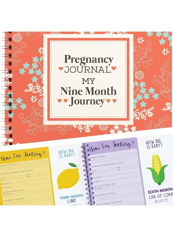 أنكونديشينال روزي My Nine Month Journey Pregnancy Journal and Baby Memory Book with Stickers - Image 1