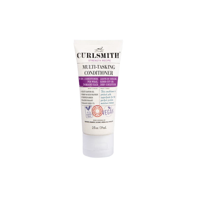 CURLSMITH Curlsmith  MultiTasking Conditioner 3 in 1 Conditioner with Proteins for Damaged Hair 2 fl oz