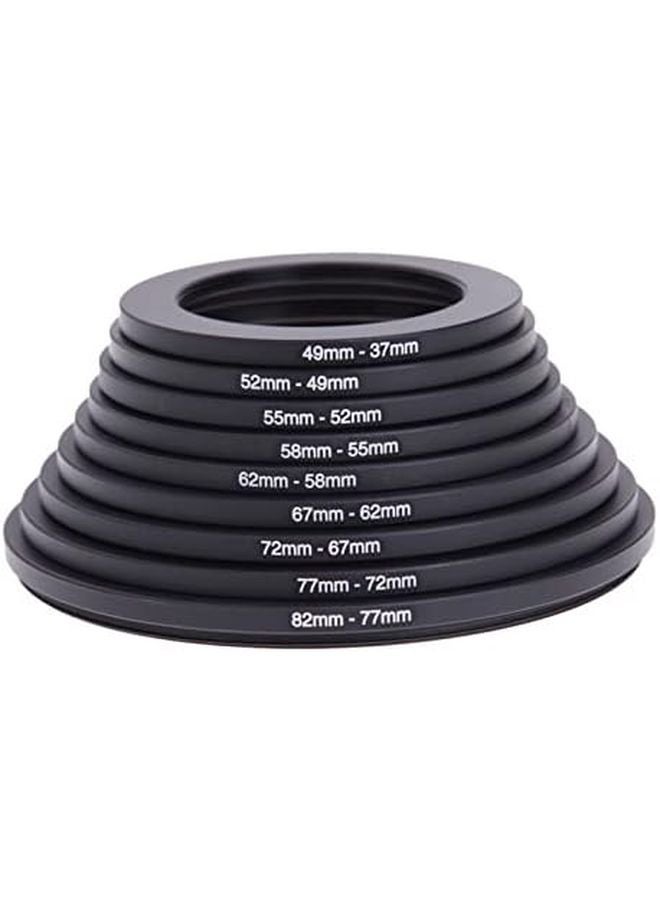 18 قطعة من مجموعة حلقات توصيل مرشح عدسة الكاميرا المعدنية، حلقات تصعيد وتصغير للتصوير الفوتوغرافي - Image 5