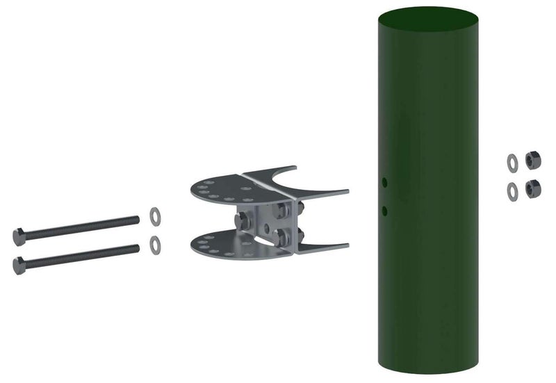 Ghost Controls AX3R Round Post Adapter Brackets to Adapt to 3 inch Round Steel Posts for Automatic Gate Opener Systems - Image 4