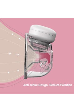 YOUHA YOUHA 2 Sets Wearable Pump Hands Free Electric Single Portable Wearable Cup 8oz/240ml BPA-free 3 Modes 9 Suction Levels Comfort feeding Milk Collector  - Image 5