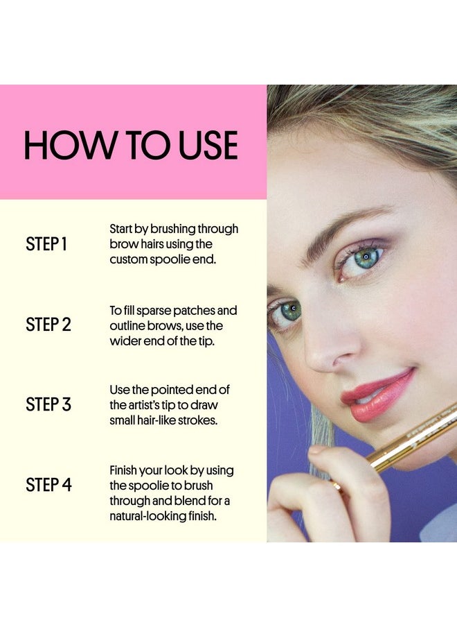 Winky Lux - Uni Brow Eyebrow Pencil, Dual Sided With Spoolie, Longwearing Waterproof Eyebrow Crayon, Define Shape And Fill Brows, Brown, Blonde And Taupe Universal Shade - Image 1