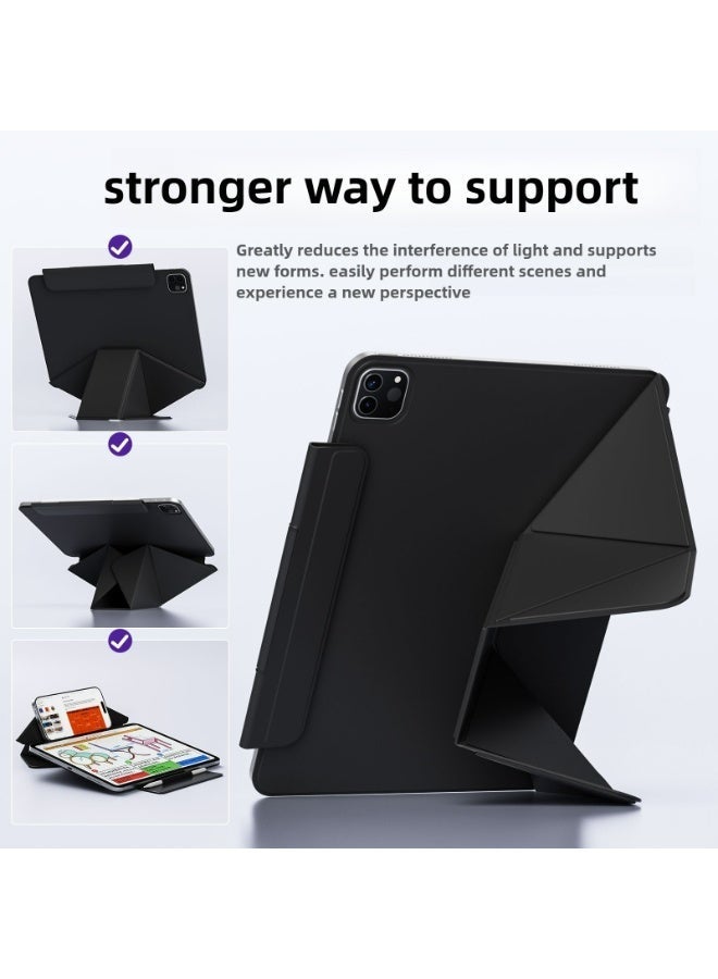 iPad Magnetic protective case for iPad 10 (10.9")/iPad 11 (A16) [2025], Multi-Angle Stand, Unobstructed super strong magnetic tablet protective case. Ultra-thin case with built-in detachable buckle New upgraded detachable pen holder - Image 4