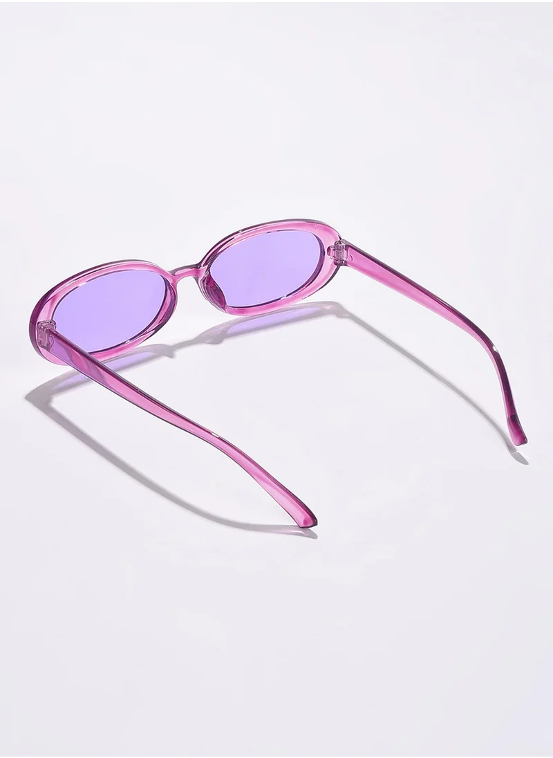 Haute Sauce Purple Lens Purple Oval Sunglasses