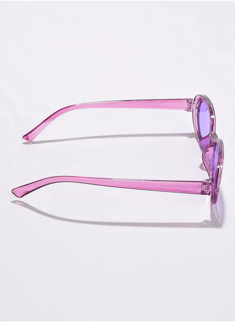 Haute Sauce Purple Lens Purple Oval Sunglasses
