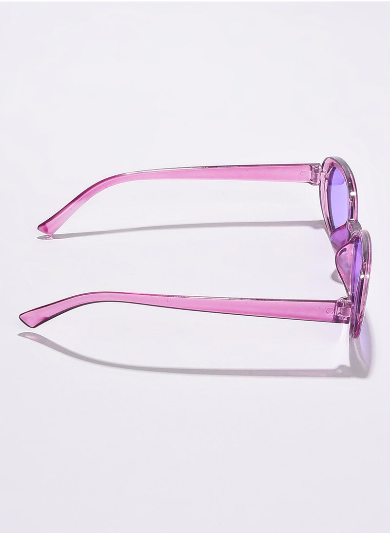 Haute Sauce Purple Lens Purple Oval Sunglasses  - Image 5