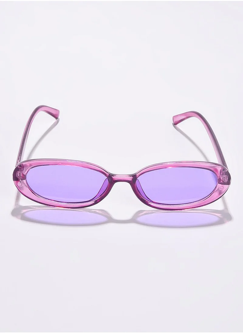 Haute Sauce Purple Lens Purple Oval Sunglasses
