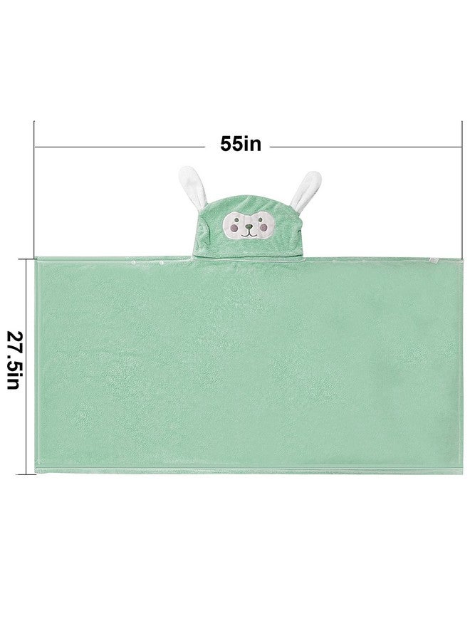 Visen Premium Hooded Towel for Kids,-28×55 INCH Large Size Kids Bath Towel,Ultra Soft Hooded Towel Wrap for Boys Girls - Image 2