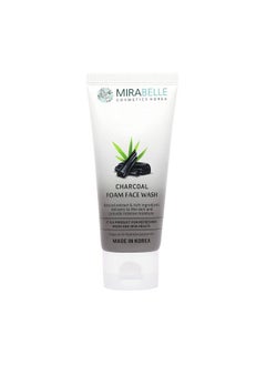 MIRABELLE COSMETICS KOREA Activated Charcoal Foam Face Wash For Deep Cleansing Exfoliate And Brightening ; For All Skin Types ; Women & Men ; Sls And Paraben Free ; Made In Korea 80Ml  - Image 1