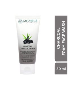 MIRABELLE COSMETICS KOREA Activated Charcoal Foam Face Wash For Deep Cleansing Exfoliate And Brightening ; For All Skin Types ; Women & Men ; Sls And Paraben Free ; Made In Korea 80Ml  - Image 3