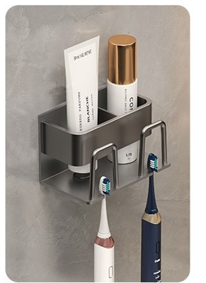 Grohe Bathroom Wall Mounted Toothbrush Holder with 2 Slots Bathroom Storage Rack  - Image 1