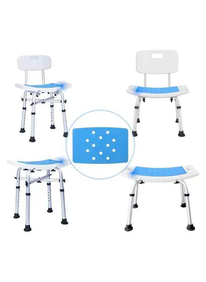 Non Slip Bath Chair Cushion with Suction Cups 1pc Drainage Seat Pad for Elderly - Image 2