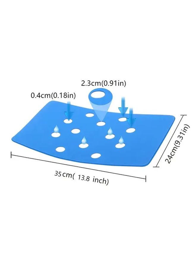 Non Slip Bath Chair Cushion with Suction Cups 1pc Drainage Seat Pad for Elderly - Image 3