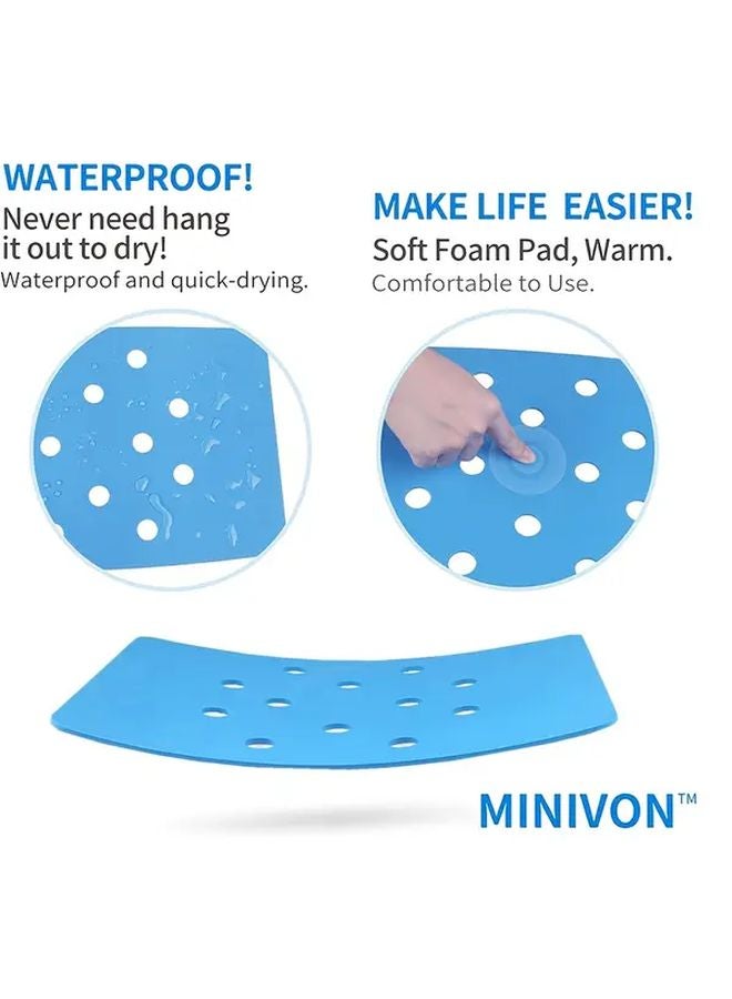 Non Slip Bath Chair Cushion with Suction Cups 1pc Drainage Seat Pad for Elderly - Image 4