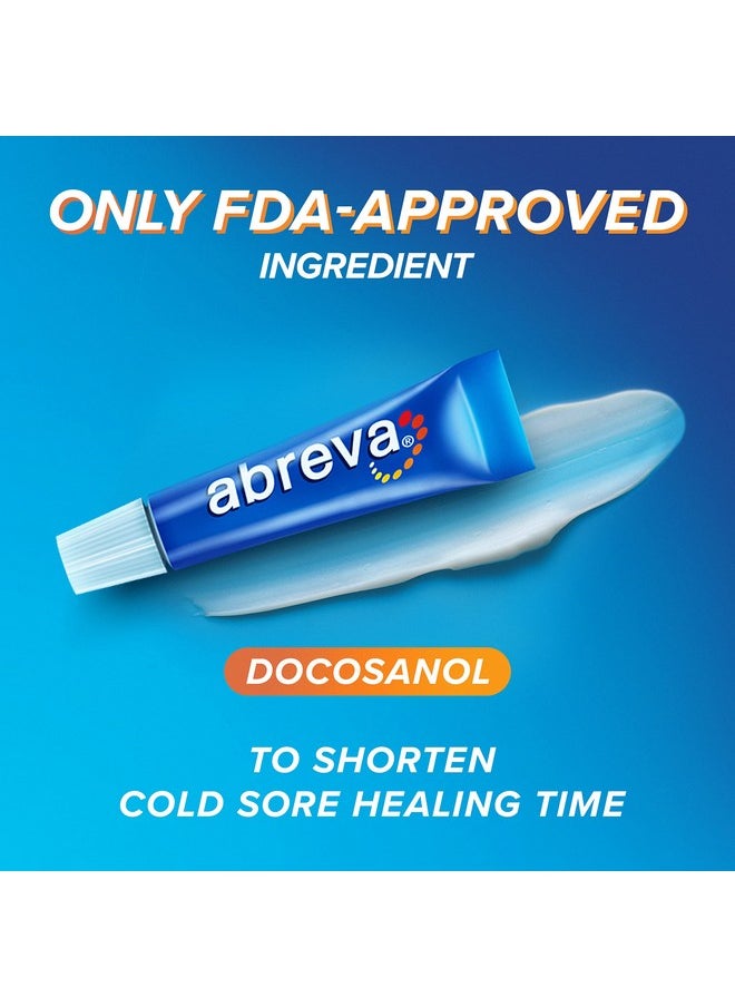 abreva - 10 Percent Docosanol Cold Sore Treatment Fever Blister And Cold Sore Cream 0.07 Oz Plus Chapstick Moisturizer Original Lip Balm 0.15 Oz Value Pack - Image 1