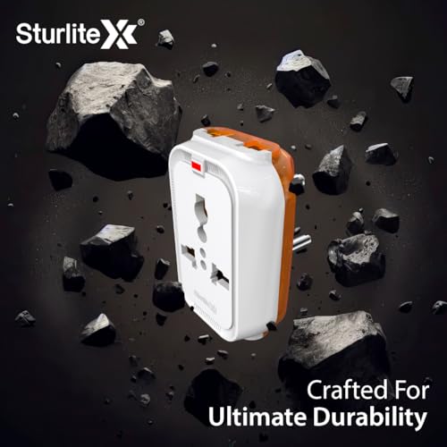Sturlite Alyx 3 Pin Plug| 2-Pin & 3-Pin Socket| Universal AC Travel Adapter| Strong Polycarbonate Body Socket| Compact Converter Plug for Travel, Home & Office Use - (Pack of 3) - Image 4
