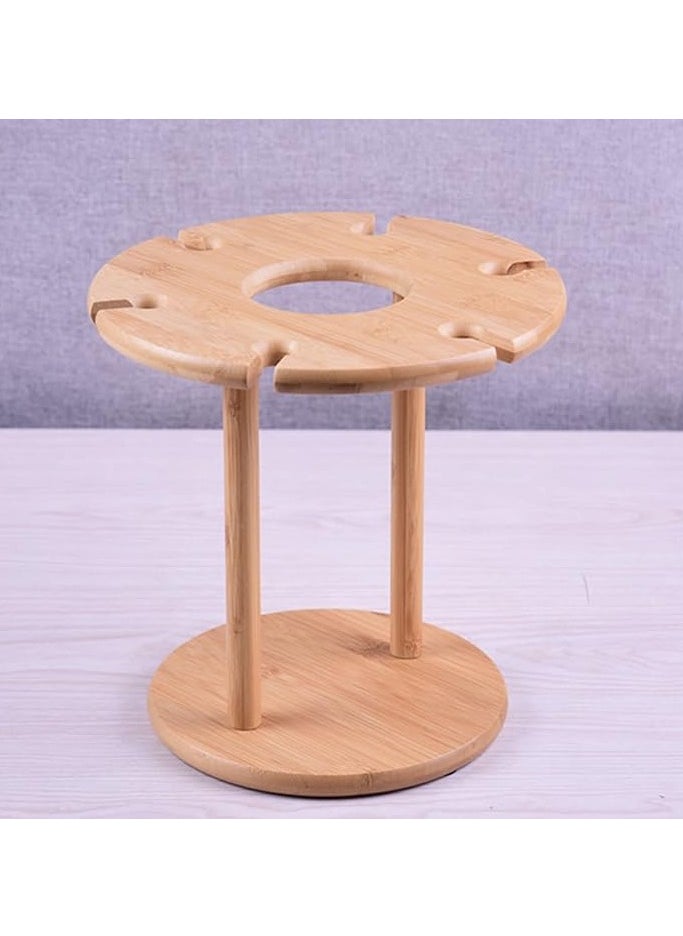 Homesmiths Honey Bee All-in-One Wine Glass Drying Rack & Bottle Holder, Keep Your Glasses Sparkling With Space-Saving Convenience  - Image 4