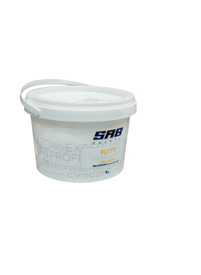 SAB Paints Ready Mixed Wall & Wood Putty – 3kg – Surface Repair & Smoothing Compound - Image 2