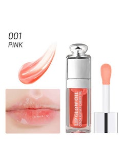 Gecomo Hydrating/Moisturizing Lip Glow Oil Gloss Transparent Toot Lip Oil Tinted Non-Sticky Nourishing Long Lasting Repairing Lightening Lip Lines And Dry Lips Lip Care Products (Pink) 0.2 Oz  - Image 2
