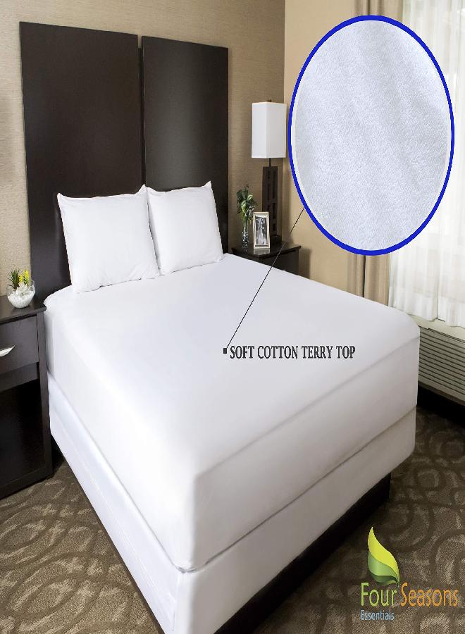 MALOUF SLEEP TITE Hypoallergenic 100% Waterproof Mattress Protector - 15-Year U.S. Warranty - Vinyl Free - Full - Image 2