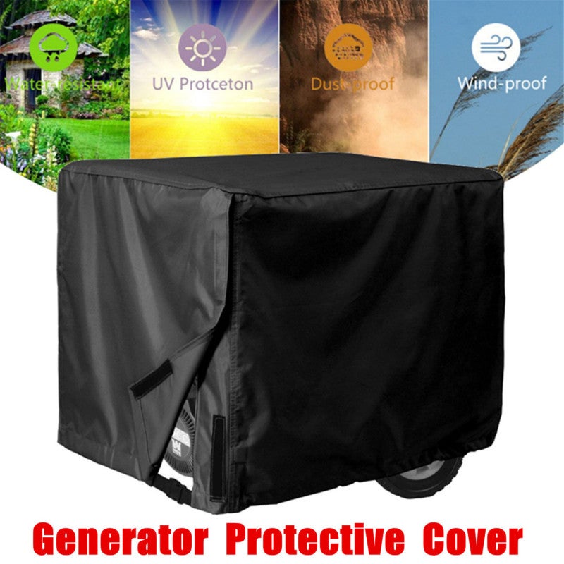 Waterproof Generator Cover 97*76*76cm Durable Polyester Fabric - Weatherproof Airy Design Secure Fit Generator Cover for Outdoor Generator Protection - Image 5