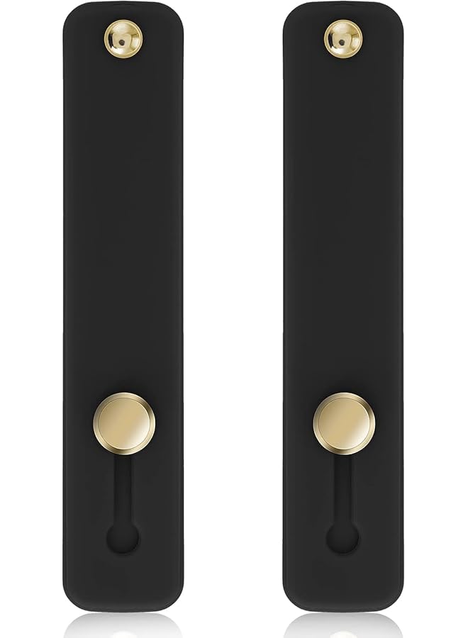 Green Tiger 2Pcs Phone Loop Finger Holder, Phone Finger Strap Stand, Phone Finger Holder Grip, Non-slip and Durable, Universal Portability, Suitable for Most Smart Phones, (Black). - Image 1