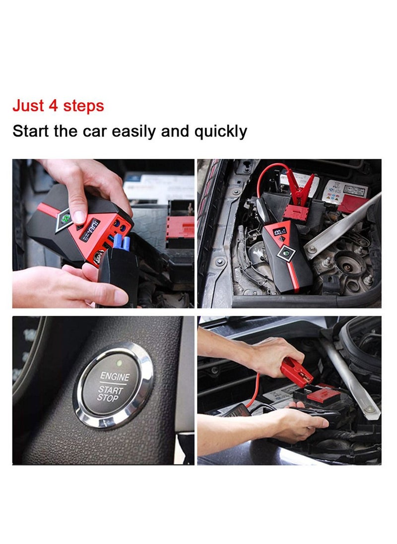 THUNDER - Multi-function 12000 mAh Car Battery Booster Jump Starter UltraSafe Portable Emergency Lithium Jump Starter Power Bank-800A / 12V/YJ-013 - Image 1