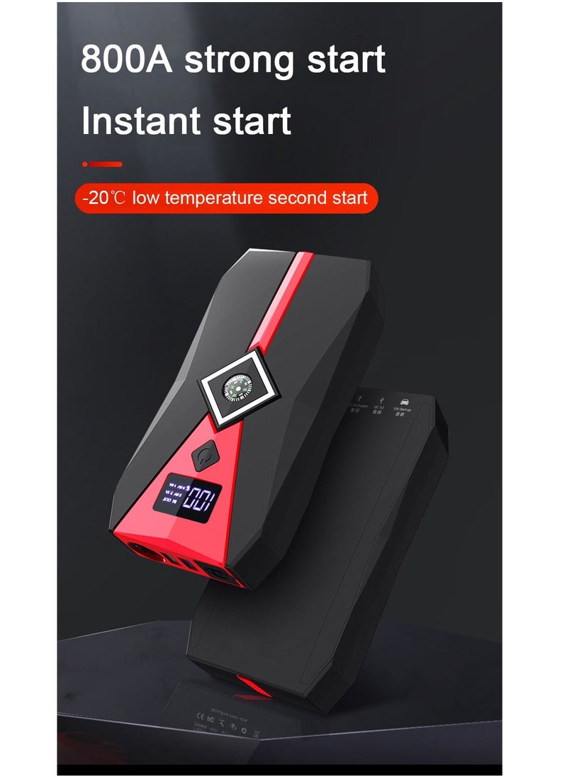 THUNDER - Multi-function 12000 mAh Car Battery Booster Jump Starter UltraSafe Portable Emergency Lithium Jump Starter Power Bank-800A / 12V/YJ-013 - Image 1