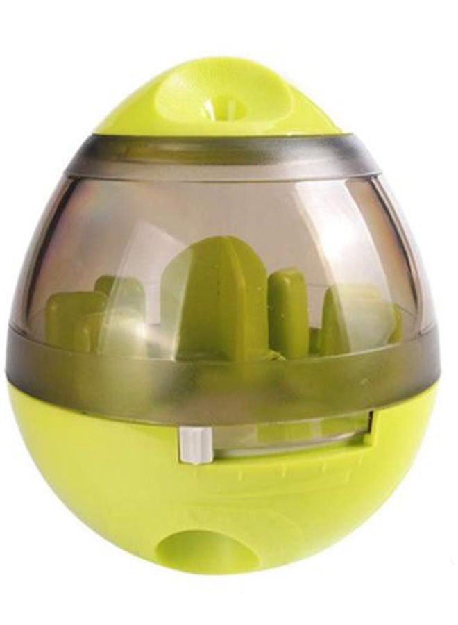 NIBEMINENT Food Dispensing Tumbler Leakage Feeder Ball Green/Clear 
