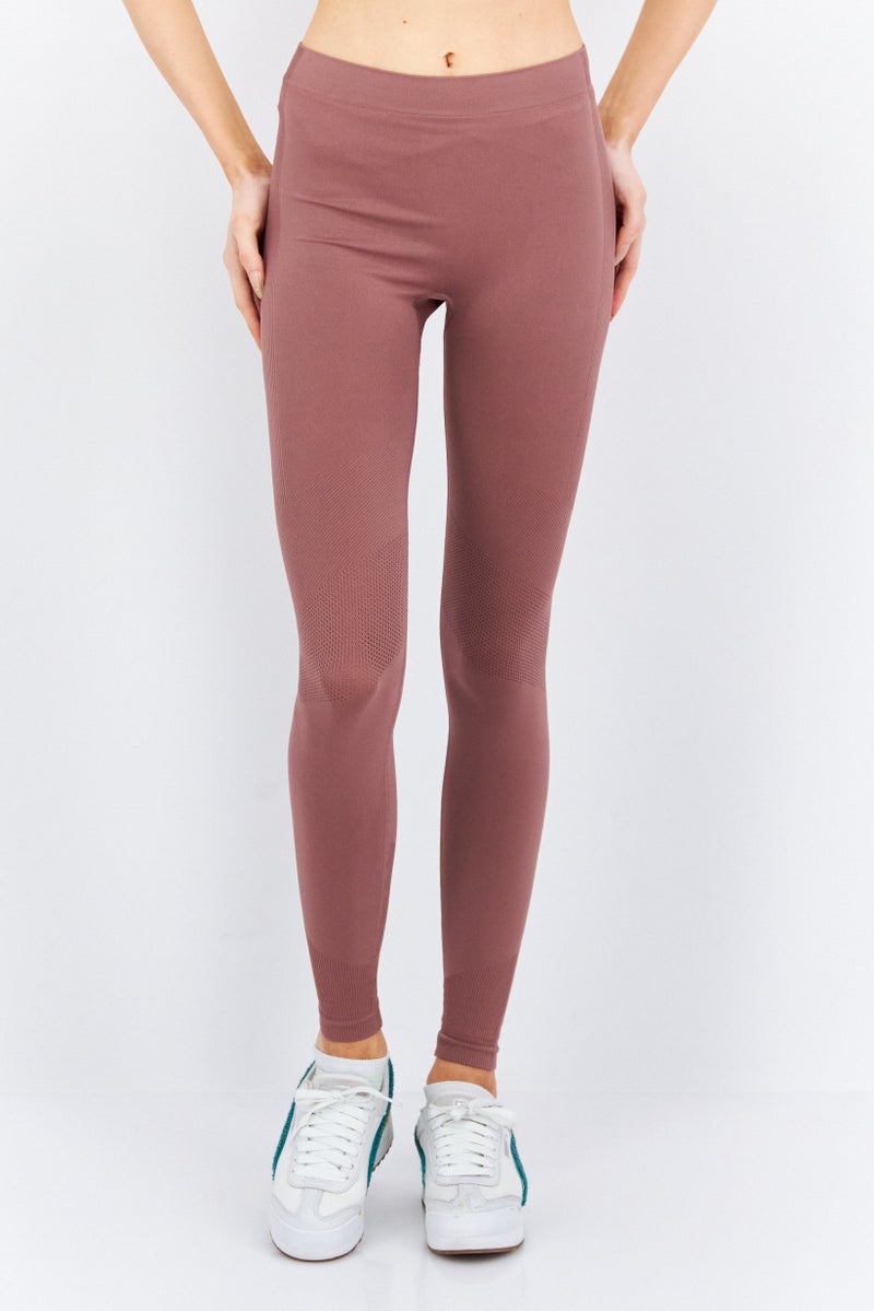 Weekday Women Plain Leggings, Brown - Image 1