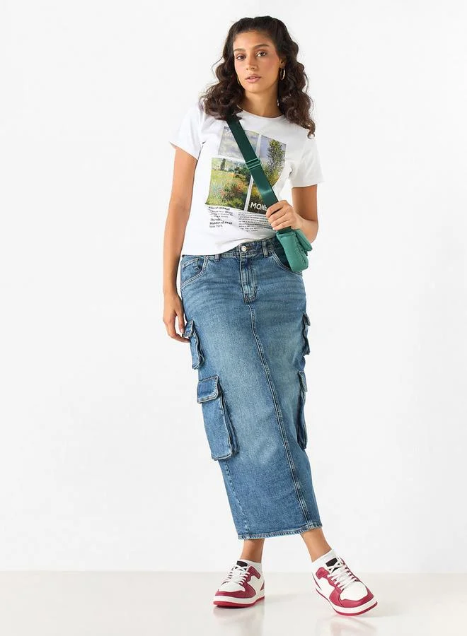 SP Characters The Metropolitan Museum of Art Print T-shirt with Short Sleeves and Crew Neck