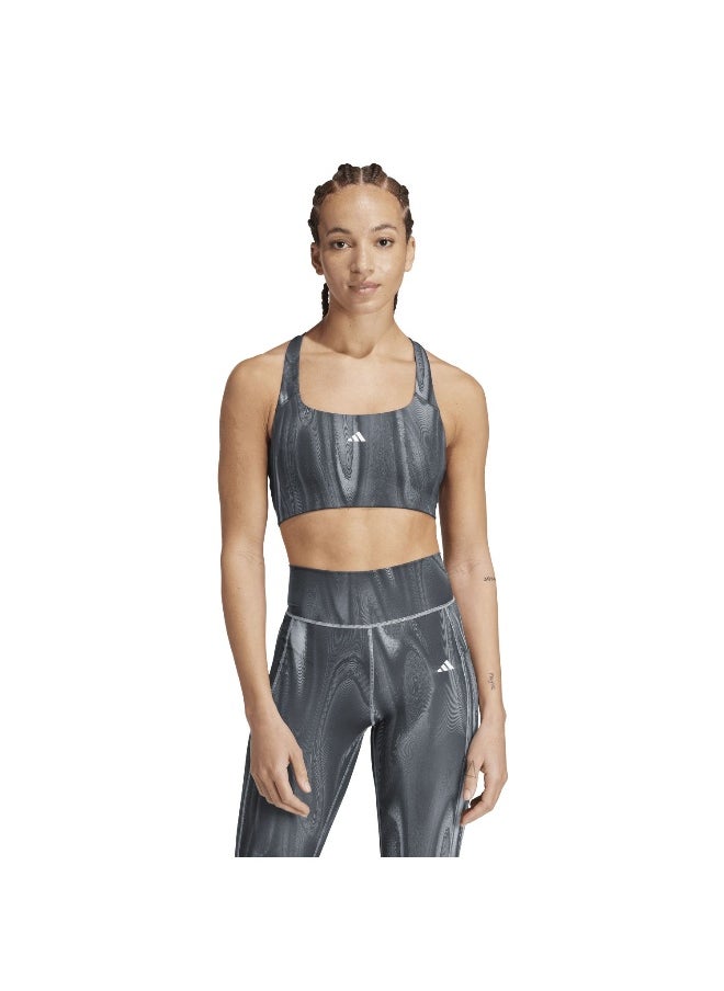 Adidas adidas Pwim Ms 3S Bra Grey Training Bra 2XSB  - Image 4