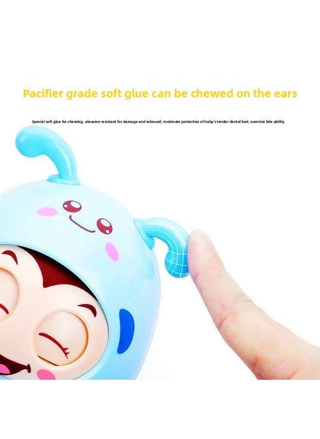 null - Tumbler Toy Baby Baby Can Bite Rattle Bell Blink 6 Months Child 1 Year Old Child Early Education Rattle-Color:Powder Tumbler + Soft Rubber Ball (super Affordable) Collection Plus Purchase And Delivery - Image 1