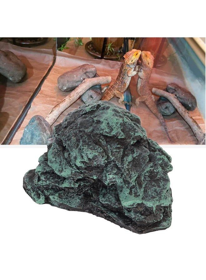 Snake Hide, Reptile Hide Aquarium Cave Resin Reptile Rock Hide Cave Turtle Basking Platform Tortoise Hideout for Gecko Leopard Lizards