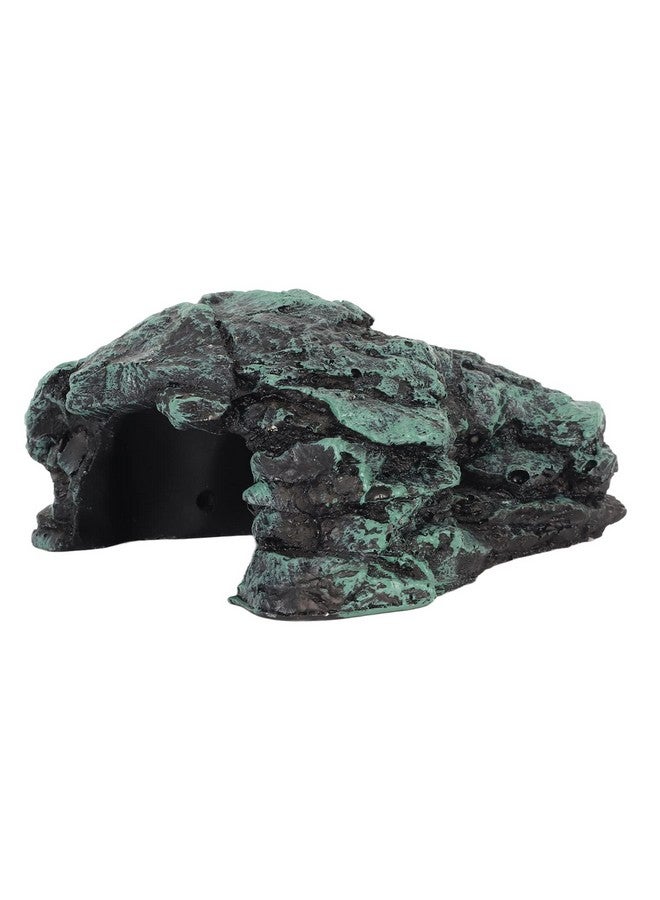 Snake Hide, Reptile Hide Aquarium Cave Resin Reptile Rock Hide Cave Turtle Basking Platform Tortoise Hideout for Gecko Leopard Lizards