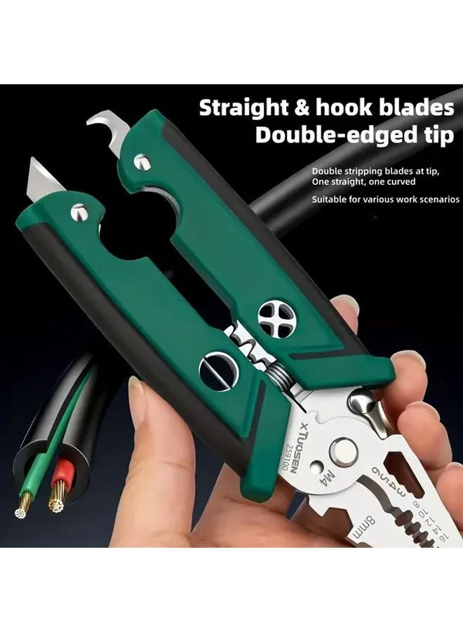 أداة متعددة الوظائف لقطع الأسلاك الخضراء العسكرية صناعية الجودة - تقشير، لف، وفصل - Image 4