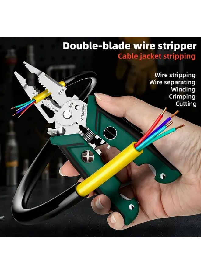 أداة متعددة الوظائف لقطع الأسلاك الخضراء العسكرية صناعية الجودة - تقشير، لف، وفصل - Image 2