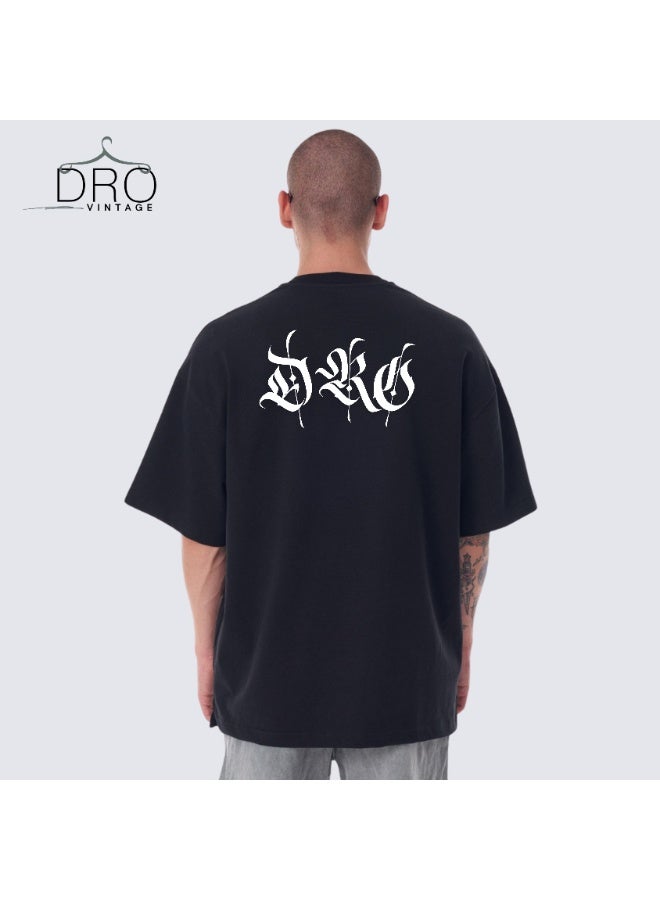 DRO Vintage Unisex  Black Color Tom Anime Printed T-shirt  - Image 2